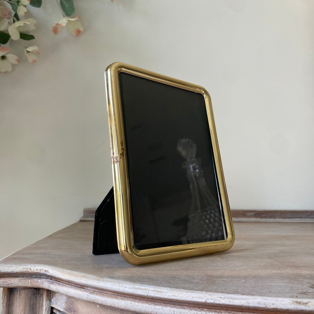 Vintage Classic Polished Brass Picture Frame 8x6